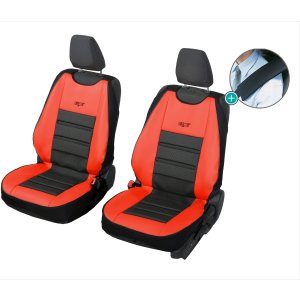 Kunstleder Überzüge FLASH Universell geeignet für Ford Tourneo Connect Sitzschoner - 2stk SET