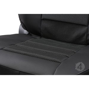 Kunstleder Überzüge CARBON Universell geeignet für Hyundai ix20 Sitzschoner - 2stk SET