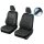 Kunstleder Überzüge CARBON Universell geeignet für Hyundai ix20 Sitzschoner - 2stk SET