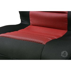 Stoff Polyester Überzüge RUBIN Universell geeignet für Alfa Romeo Mito Sitzschoner - 2stk SET