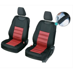Stoff Polyester Überzüge RUBIN Universell geeignet für Seat Cordoba Sitzschoner - 2stk SET