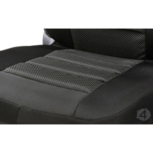 Stoff Polyester Überzüge MOON Universell geeignet für Chevrolet Spark Sitzschoner - 2stk SET