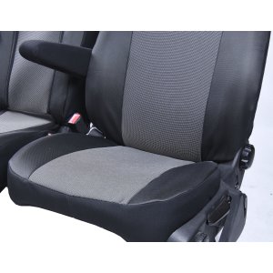 Passgenaue LUX Sitzbezüge geeignet für Ford Custom ab 2012 Maßgeschneidert 1+2 ( 3-Sitzer ) TOP Qualität