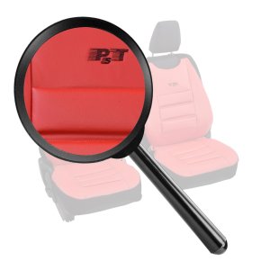 Kunstleder Überzüge GTROT Rot Universell geeiget für Seat Ibiza Sitzschoner - 2stk SET