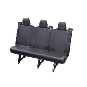 Passgenaue Kunstleder VIP Sitzbezüge Maßgeschneidert 6-Sitzer geeignet für Ford Transit Custom DOPPELKABINE ab 2012 ab 2018