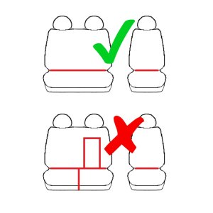 Passgenaue HERO Sitzbezüge Maßgeschneidert 1+2 ( 3-Sitzer ) geeignet für Opel Vivaro C ab 2019