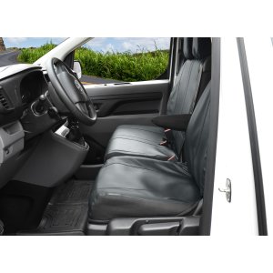 Passgenaue Kunstleder VIP Sitzbezüge Maßgeschneidert 1+2 ( 3-Sitzer ) geeignet für Opel Vivaro C ab 2019/20