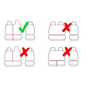 Passgenaue Sitzbezüge HERO und Gummifußmatten ein Set geeignet für Nissan NV300 ab 2016