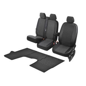 Passgenaue Sitzbez&uuml;ge VIVA und Gummifu&szlig;matten ein Set geeignet f&uuml;r Nissan NV300 an 2016