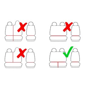 Passgenaue Sitzbezüge VIVA und Gummifußmatten ein Set geeignet für Opel Vivaro B 2014-2019
