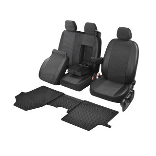 Passgenaue Sitzbez&uuml;ge VIVA und Gummifu&szlig;matten ein Set geeignet f&uuml;r Toyota Proace ab 2017