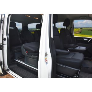 Sitzbezüge passgenau LUX geeignet für VW T6 ab 2015 - 6 Sitzer Einzelsitze - Stoff Schonbezüge
