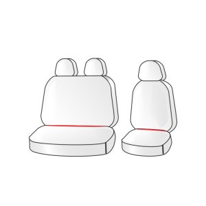 Sitzbezüge Stoff Hero Passgenau geeignet für Mercedes Sprinter ab 2018 (3 Sitzer)