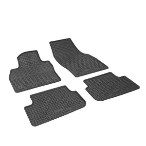 Gummimatten für AUDI A1 ab 2019 - schwarz, 1,5 cm Rand