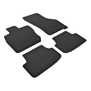 Gummimatten für AUDI A3 ab 2020 - schwarz, 1,5 cm Rand