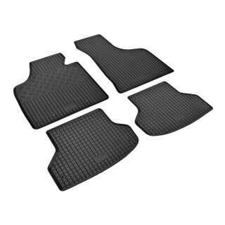 Gummimatten für AUDI A3/Sportback ab 2004 bis 2012 - schwarz, 1,5 cm Rand