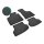 Gummimatten für AUDI A3/Sportback ab 2004 bis 2012 - schwarz, 1,5 cm Rand