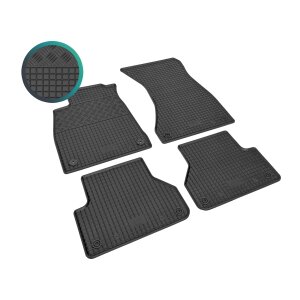 Gummimatten für AUDI A5 ab 2018 - schwarz, 1,5 cm Rand