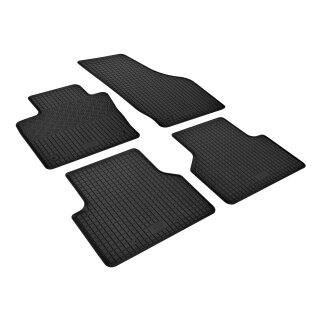 Gummimatten für AUDI Q3 ab 2011 bis 2018 - schwarz, 1,5 cm Rand