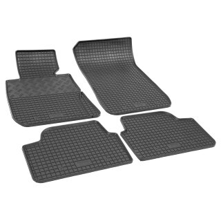 Gummimatten für BMW 1 E87 5-tĂĽrig ab 2004 - schwarz, 1,5 cm Rand