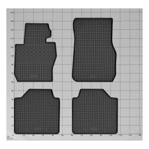 Gummimatten für BMW 3 F34 Gran Turismo ab 2013 - schwarz, 1,5 cm Rand
