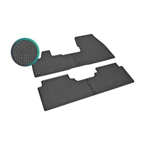 Gummimatten für BMW i3 I01 ab 2013 - schwarz, 1,5 cm Rand
