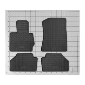 Gummimatten für BMW X3 F25 ab 2011 bis 2018 - schwarz, 1,5 cm Rand