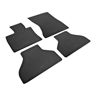 Gummimatten für BMW X5 E70 ab 2007 bis 2013 - schwarz, 1,5 cm Rand