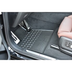 Gummimatten für BMW X5e G05 ab 2019 - schwarz, 1,5 cm Rand
