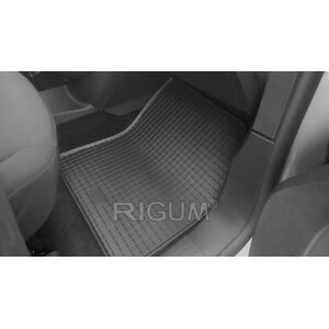 Gummimatten für CITROEN Berlingo ab 2019 - 2Sitze - schwarz, 1,5 cm Rand