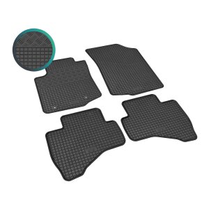 Gummimatten für CITROEN C1 ab 2014 bis 2022 - schwarz, 1,5 cm Rand