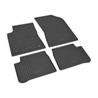 Gummimatten für CITROEN C3 ab 2017 - schwarz, 1,5 cm Rand