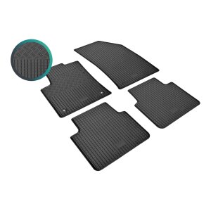 Gummimatten für CITROEN C3 Aircross ab 2021 - schwarz, 1,5 cm Rand