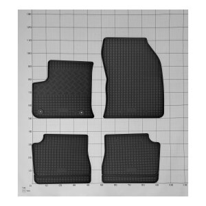 Gummimatten für CITROEN e-C4 ab 2021 - schwarz, 1,5 cm Rand