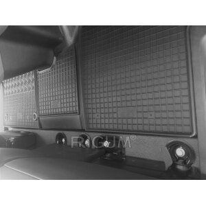 Gummimatten für CITROEN e-Jumpy ab 2020 - 2/3 Sitze - schwarz, 1,5 cm Rand