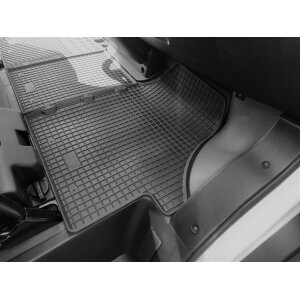 Gummimatten für CITROEN Jumper ab 2006 - 3Sitze - schwarz, 1,5 cm Rand