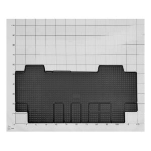Gummimatten für CITROEN Jumpy/SpaceTourer ab 2016 - 6Sitzer 2Reihe - schwarz, 1,5 cm Rand