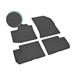 Gummimatten für DACIA Dokker ab 2013 - 5Sitze - schwarz, 1,5 cm Rand