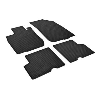 Gummimatten für DACIA Duster ab 2010 bis 2018 - schwarz, 1,5 cm Rand
