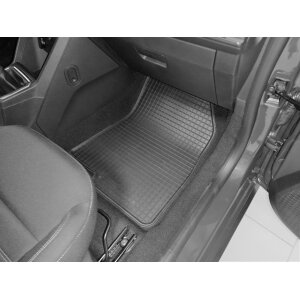 Gummimatten für DACIA Logan ab 2021 - schwarz, 1,5 cm Rand