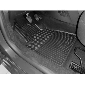 Gummimatten für DACIA Sandero ab 2021 - schwarz, 1,5 cm Rand
