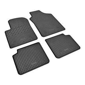 Gummimatten für FIAT 500 ab 2015 - schwarz, 1,5 cm Rand