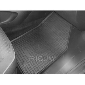 Gummimatten für FIAT 500X ab 2015 - schwarz, 1,5 cm Rand
