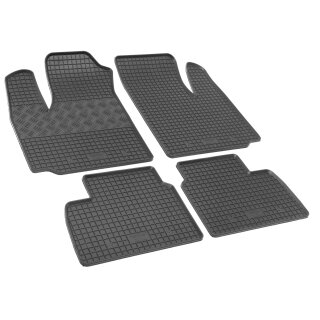 Gummimatten für FIAT Doblo ab 2001 bis 2010 - 5Sitze - schwarz, 1,5 cm Rand