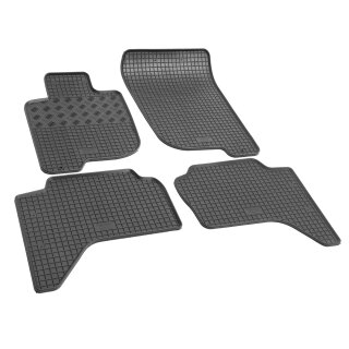 Gummimatten für FIAT Fullback ab 2016 - schwarz, 1,5 cm Rand