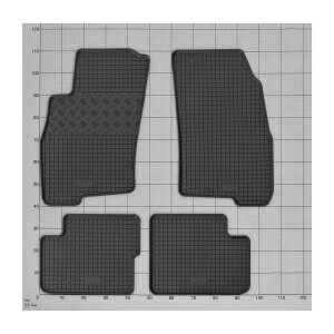 Gummimatten für FIAT Punto Grande ab 2006 bis 2012 - schwarz, 1,5 cm Rand