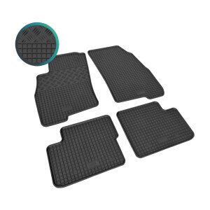 Gummimatten für FIAT Punto Grande ab 2006 bis 2012 - schwarz, 1,5 cm Rand