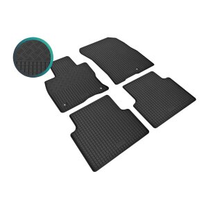 Gummimatten für FORD Kuga ab 2020 - schwarz, 1,5 cm Rand