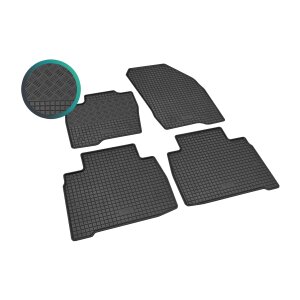 Gummimatten für FORD S-Max ab 2015 - schwarz, 1,5 cm Rand