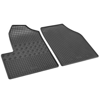 Gummimatten für FORD Tourneo Connect ab 2003 bis 2014 - 2Sitze - schwarz, 1,5 cm Rand